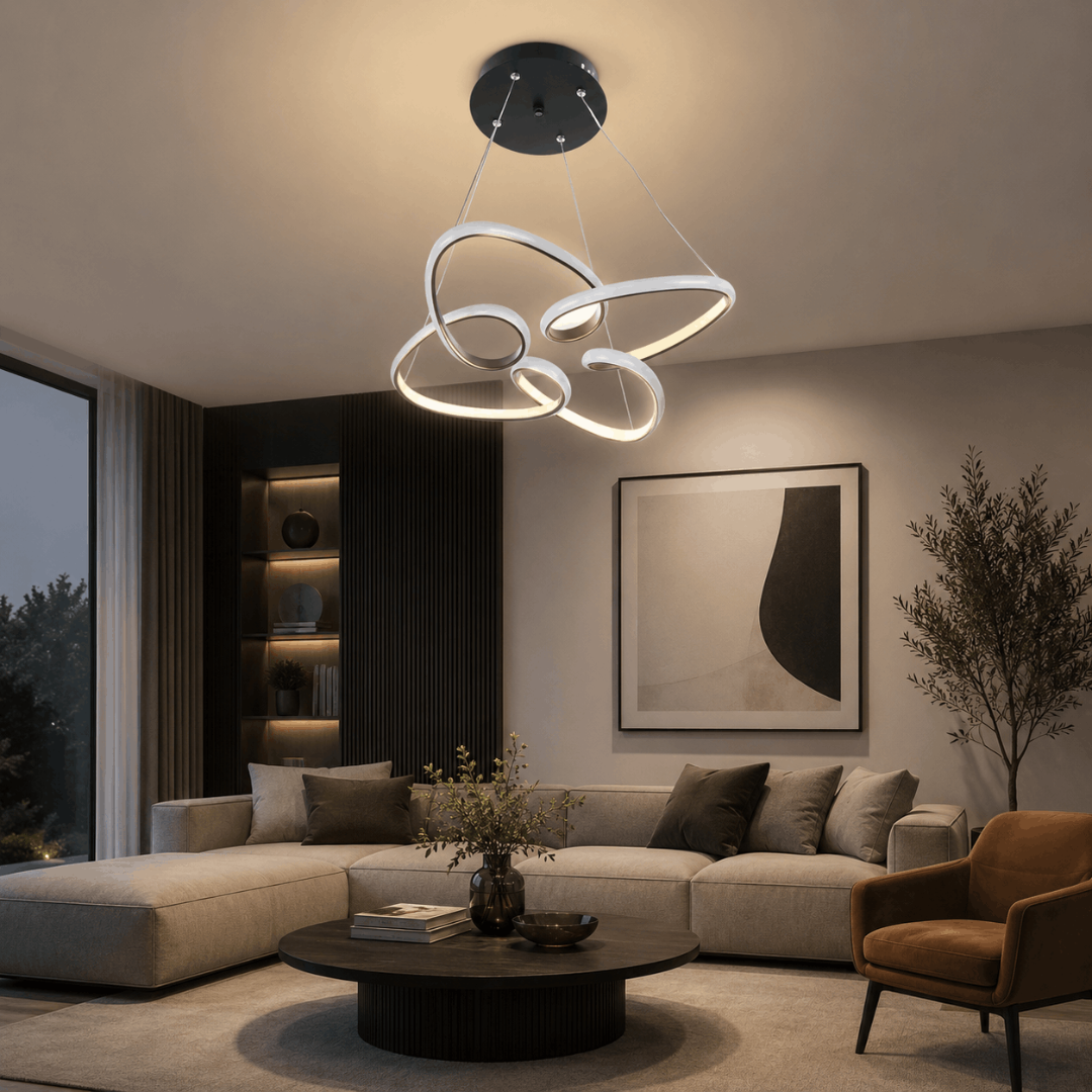 LED полилей Неро, черен, 48w, 4000k