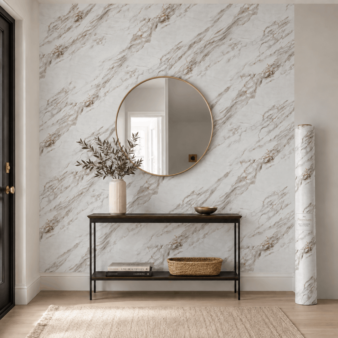 Самозалепващ PVC тапет Розалия /QD-F62/ - мраморен ефект