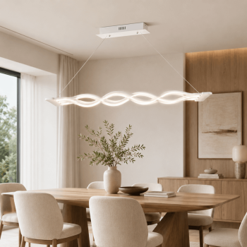 Метален LED полилей Фиоре, бял, 65w, 4000k