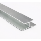 Алуминиев H профил за PVC панели - 2см x 1см x 300см